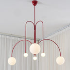 Nordic Gran Finale Nordic White Glass Metal Pendant Light