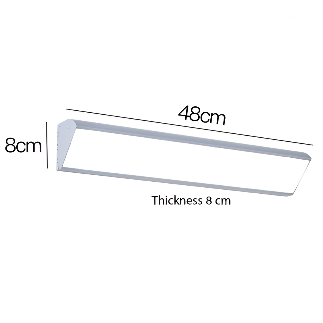 Sleek Outdoor Long Strip LED Wall Light