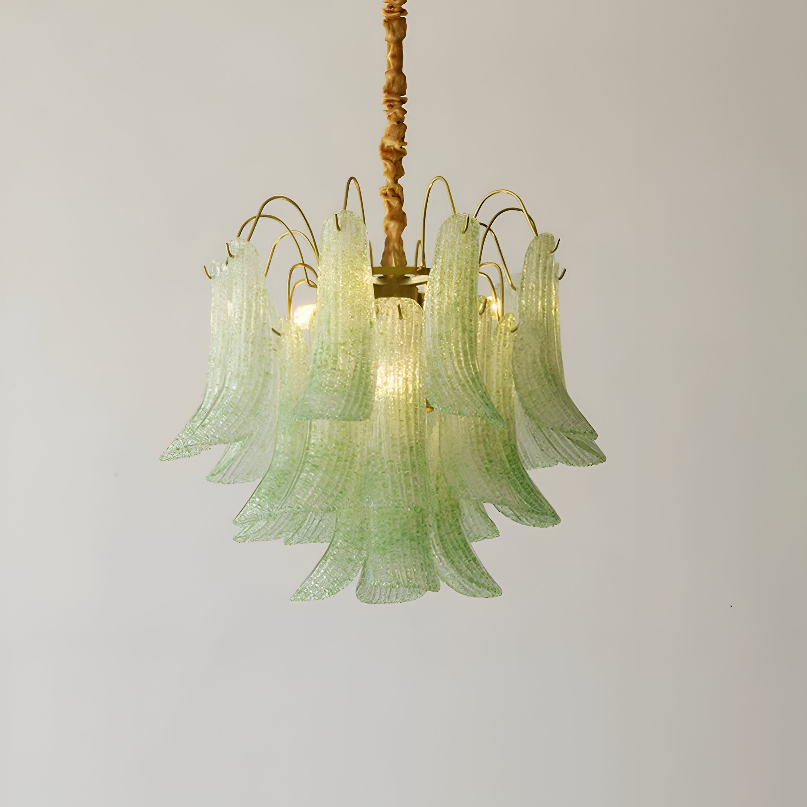 Retro Mazzega Murano Colorful Glass Chandelier