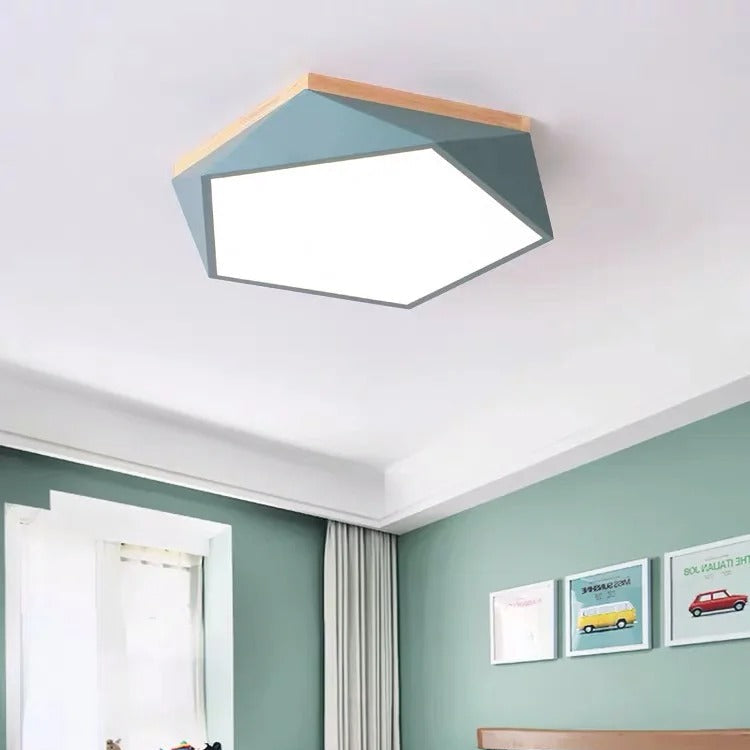 Macaron Pentagonal LED Ceiling Light