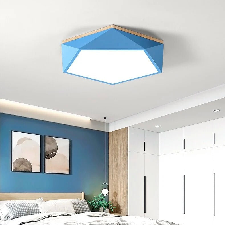 Macaron Pentagonal LED Ceiling Light