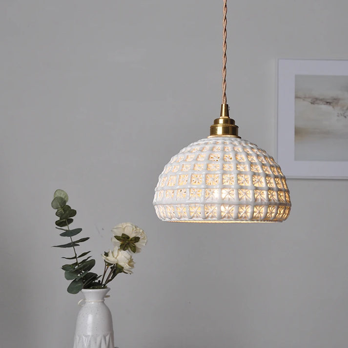 Nordic Clarity Ceramic Pendant Light