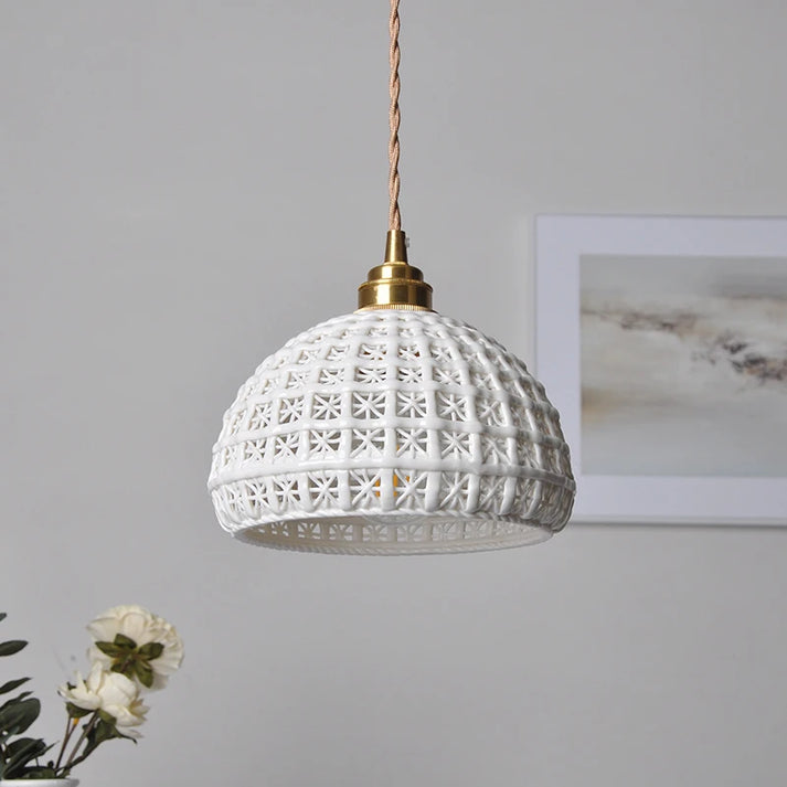 Nordic Clarity Ceramic Pendant Light
