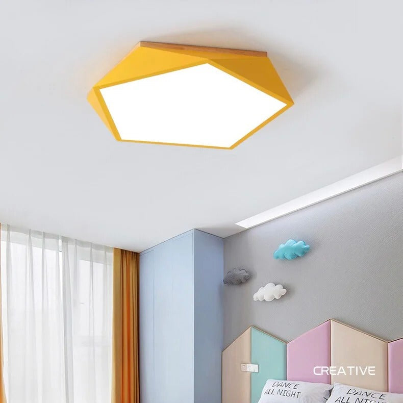 Macaron Pentagonal LED Ceiling Light