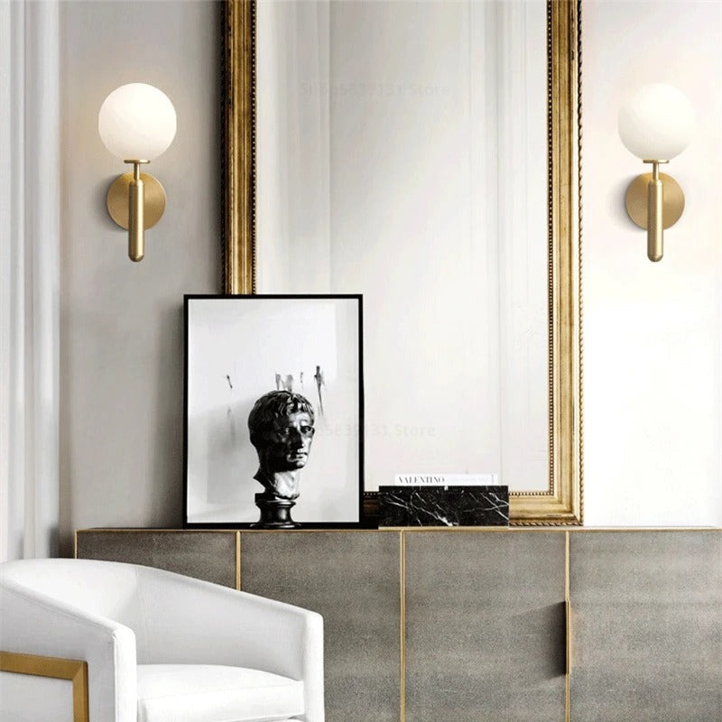 Minimalist Globe Mystical Radiance Wall Light