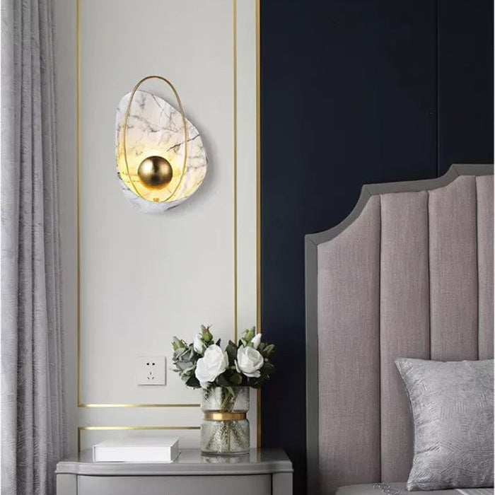 Artisan Shell Resin Wall Light