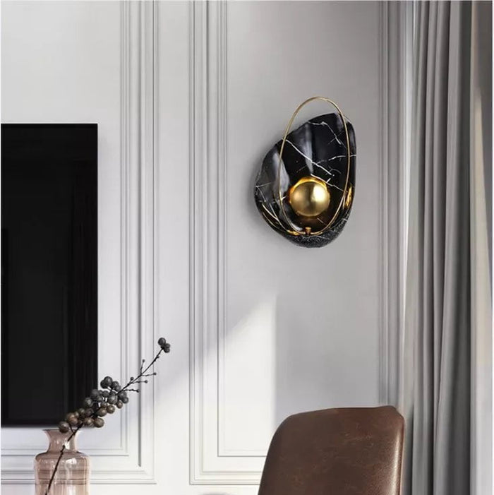 Artisan Shell Resin Wall Light