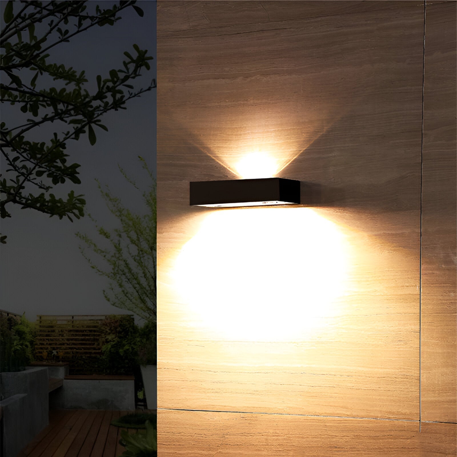 Modern Solar IP65 Waterproof Sensor Outdoor Wall Light