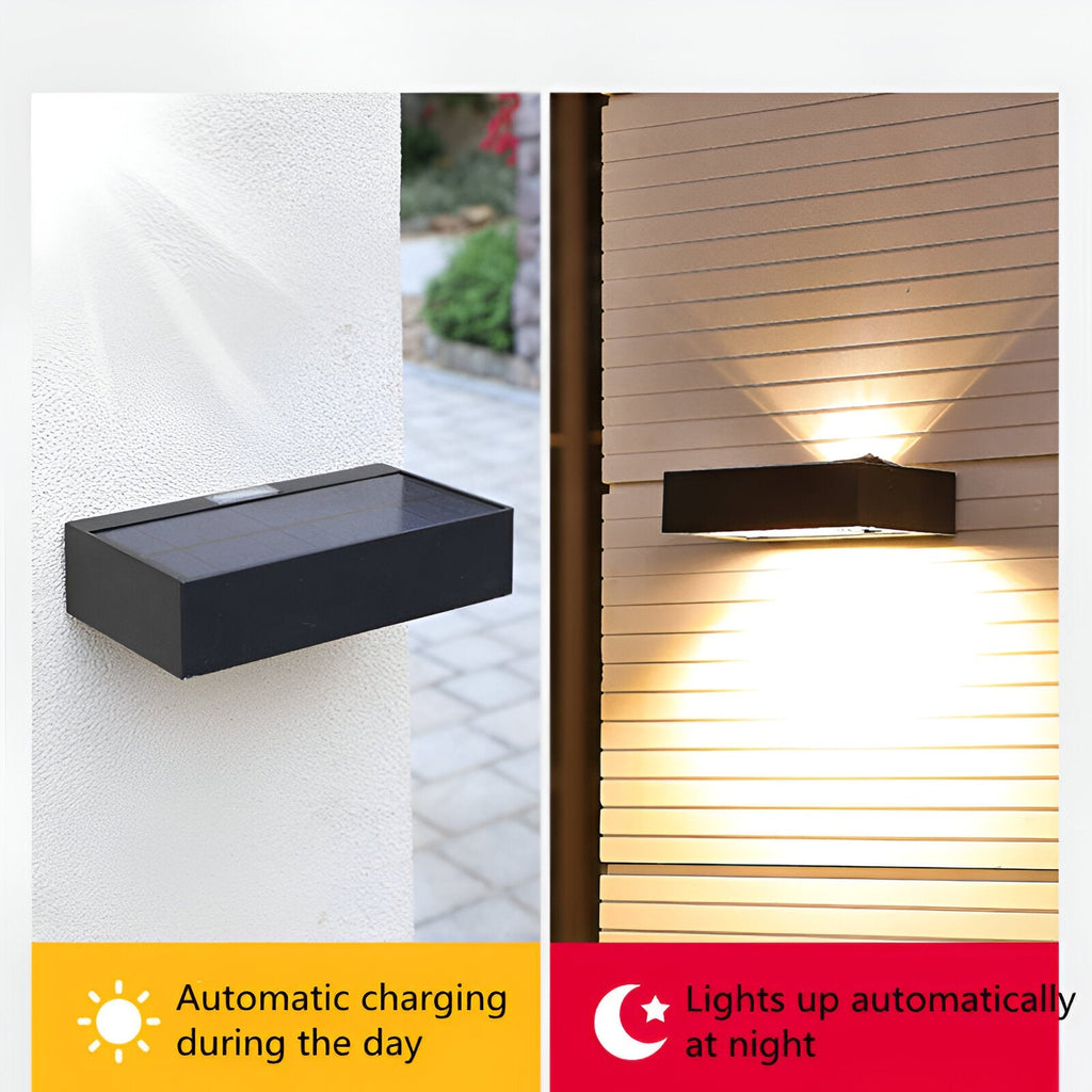 Modern Solar IP65 Waterproof Sensor Outdoor Wall Light
