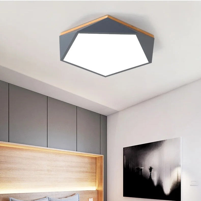 Macaron Pentagonal LED Ceiling Light