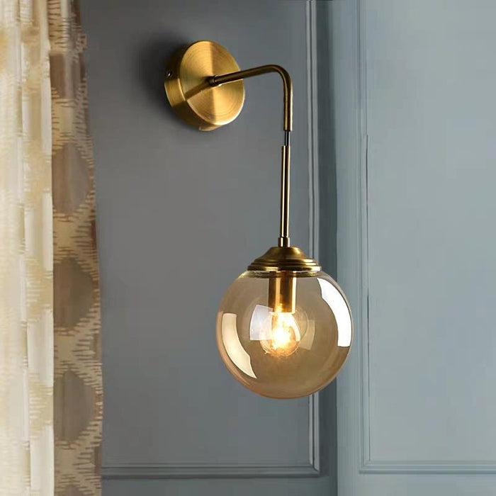 Shiny Nordic Globe Wall Light