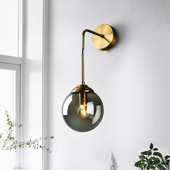 Shiny Nordic Globe Wall Light