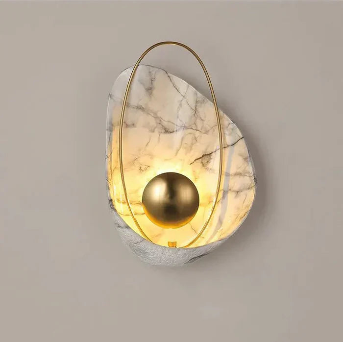 Artisan Shell Resin Wall Light