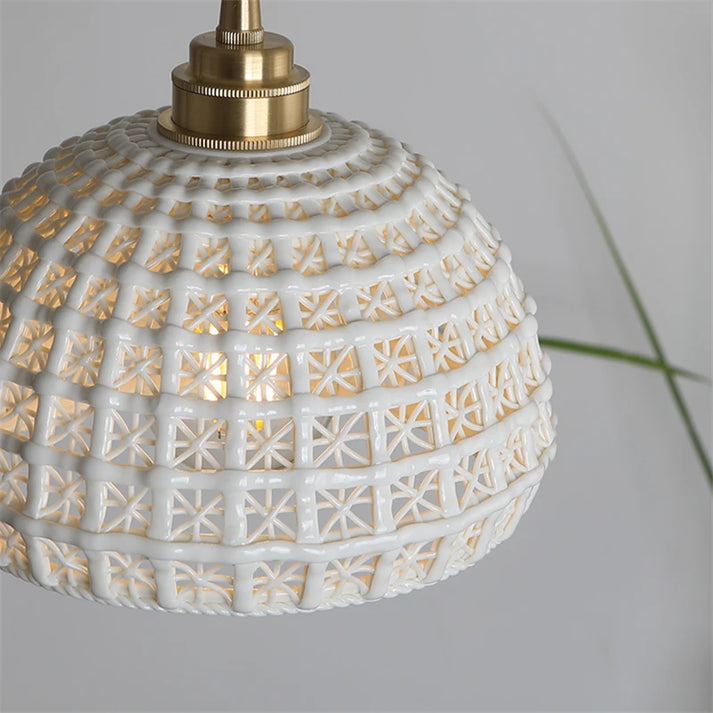Nordic Clarity Ceramic Pendant Light