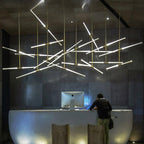 Hash Asymmetric Modern Metal Minimalist Chandelier