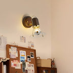 Japanese Retro Style Walnut Haughanv Wall Light