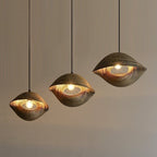 Thai Bamboo Shell Pendant Light