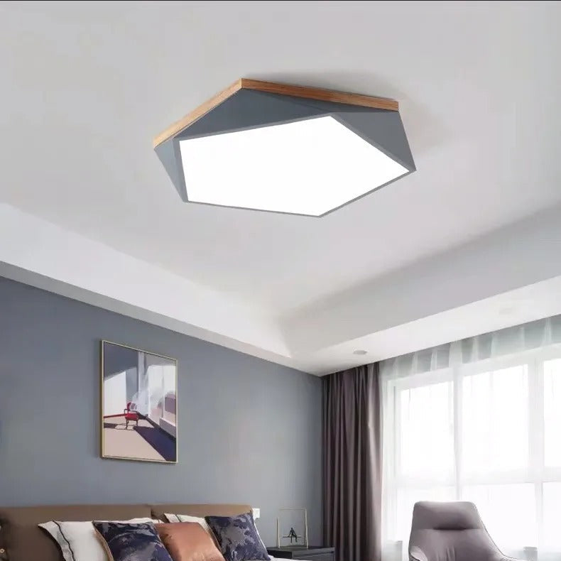 Macaron Pentagonal LED Ceiling Light