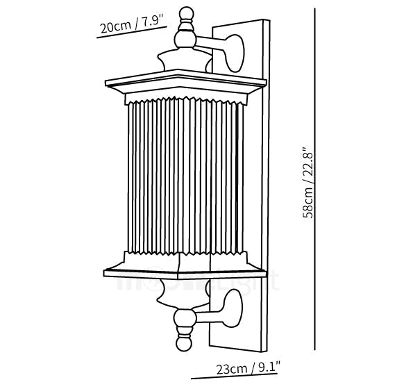 The Lantern of Time Retro Outdoor Waterproof Wall Lamp