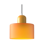 Nordic Iron Body Two-Tone Glass Pendant Light