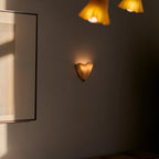 Skirt Series Retro Colored Glass Skirt Shell Wall Light