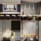 Round Droplet Panel Wiltshire Crystal Pendant Light