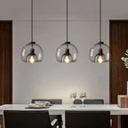 Nordic Minimalist Glass Stone LED Pendant Light