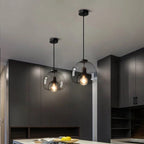 Nordic Minimalist Glass Stone LED Pendant Light