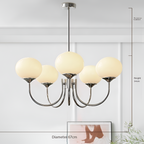 Marshmallow Modern Glass Chandelier