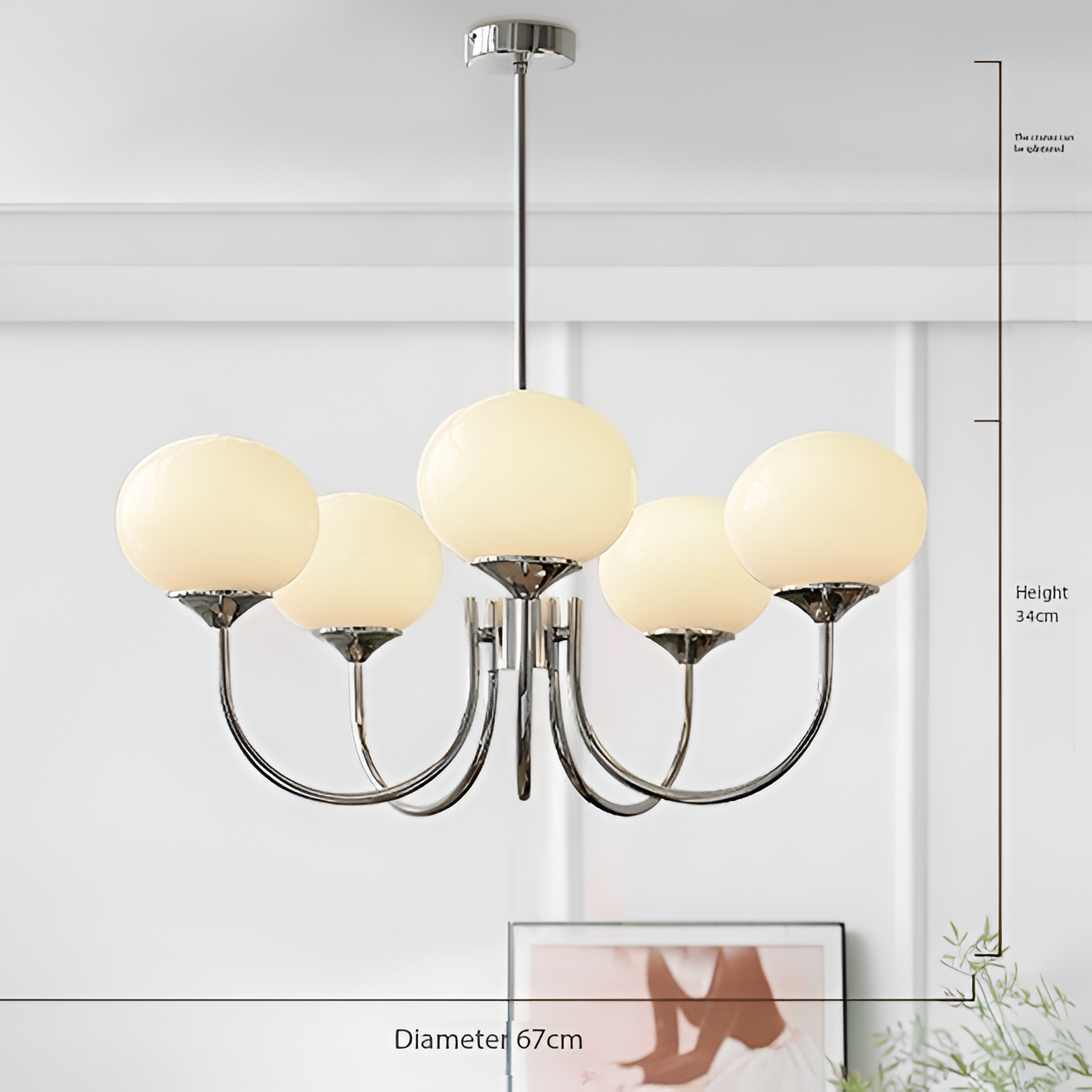 Marshmallow Modern Glass Chandelier