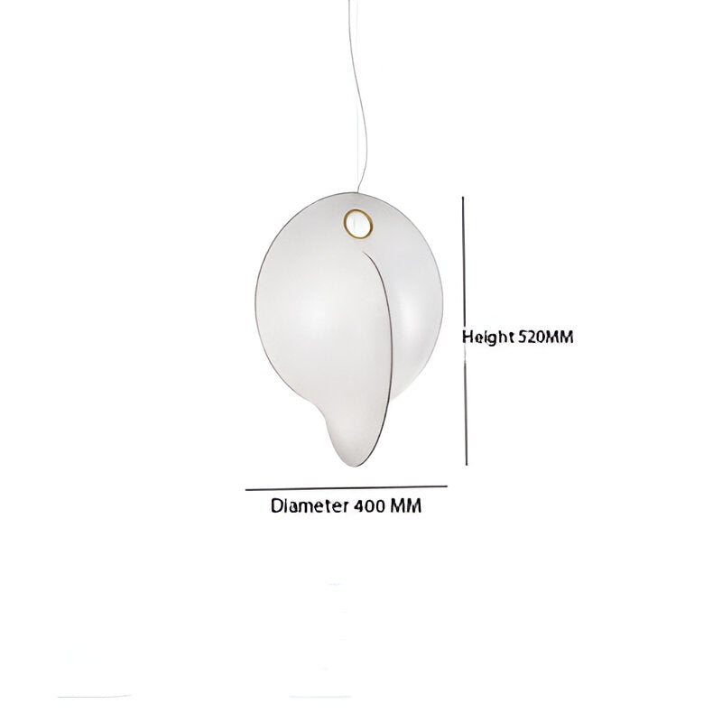 Nordic Organic Sculptural Silk Pendant Light