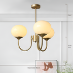 Marshmallow Modern Glass Chandelier