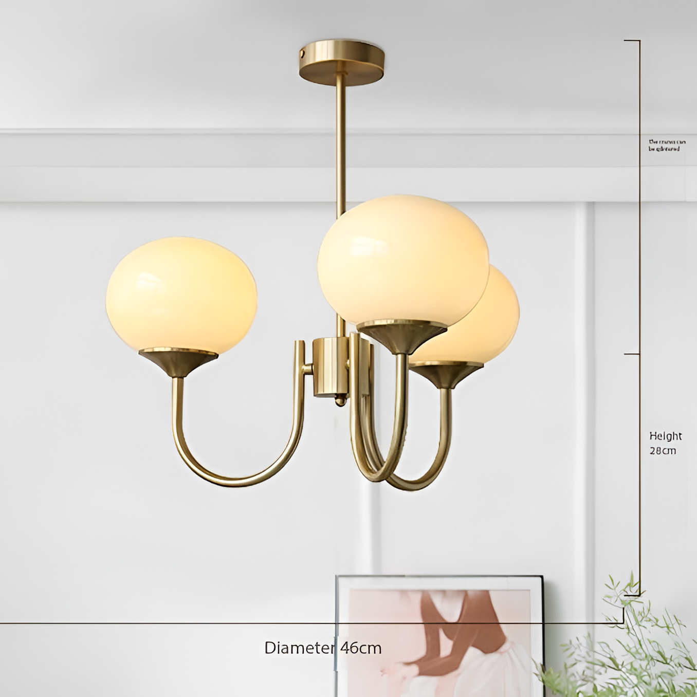 Marshmallow Modern Glass Chandelier