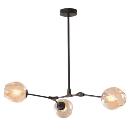 Nordic Tree Branch Multi-Head Wrought Iron LED Chandelier