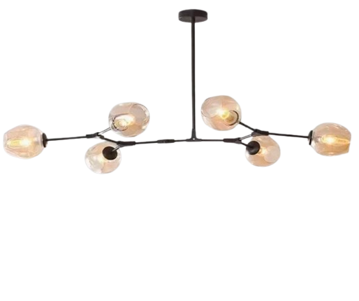 Nordic Tree Branch Multi-Head Wrought Iron LED Chandelier
