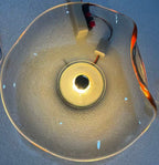 Nordic Curved Glass Japandi Style Glass LED Wall Light