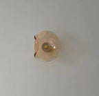 Nordic Curved Glass Japandi Style Glass LED Wall Light