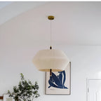 Japandi Totora Rope Wrapped Oak Pendant Light