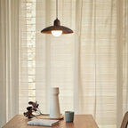 Japanese Style Wabi-Sabi Walnut Pendant Light