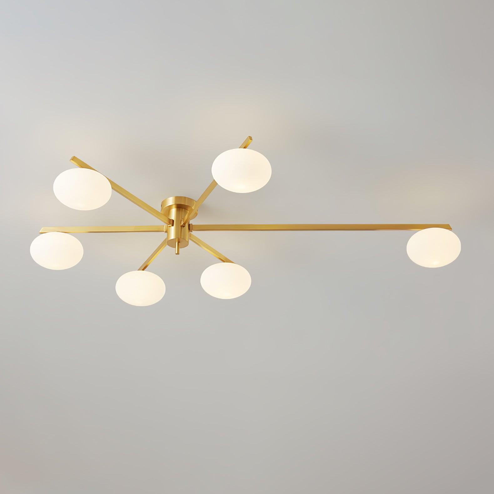 Lambda Minimalist Nordic Glass Ceiling Light