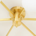 Lambda Minimalist Nordic Glass Ceiling Light