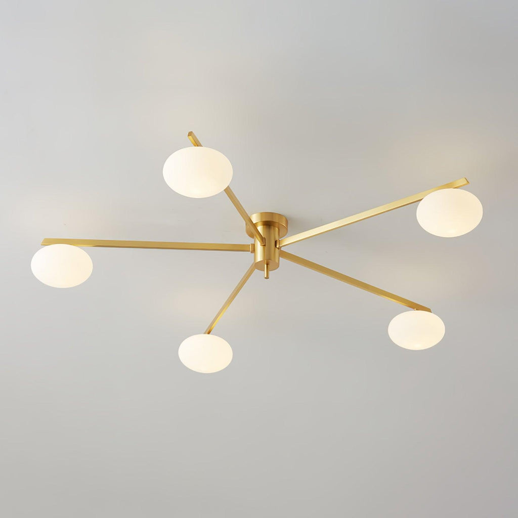 Lambda Minimalist Nordic Glass Ceiling Light