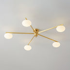 Lambda Minimalist Nordic Glass Ceiling Light