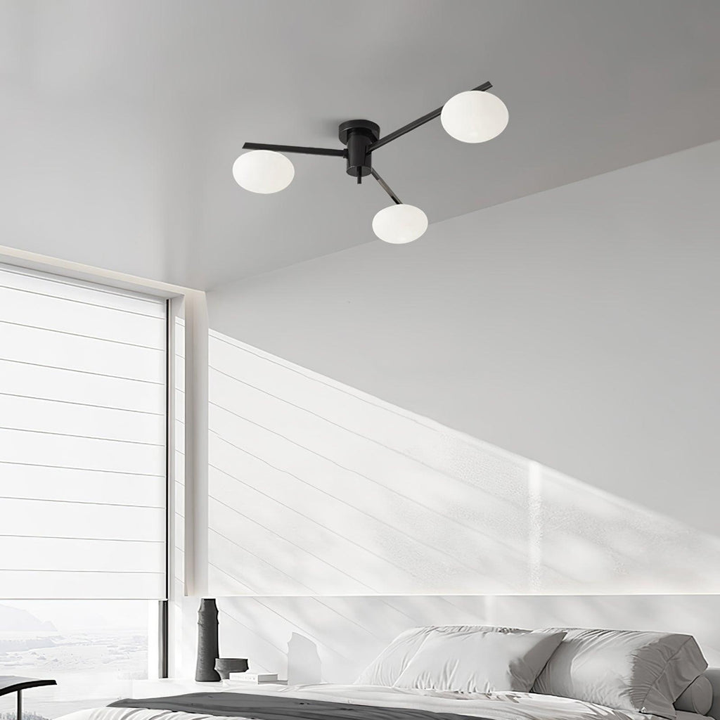 Lambda Minimalist Nordic Glass Ceiling Light