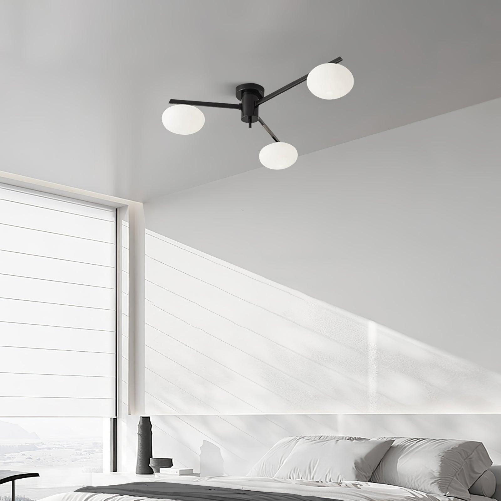Lambda Minimalist Nordic Glass Ceiling Light