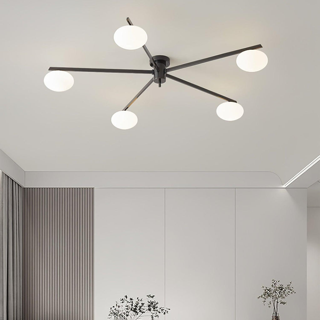 Lambda Minimalist Nordic Glass Ceiling Light