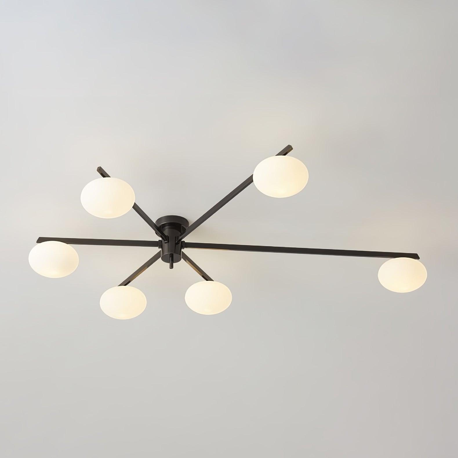 Lambda Minimalist Nordic Glass Ceiling Light
