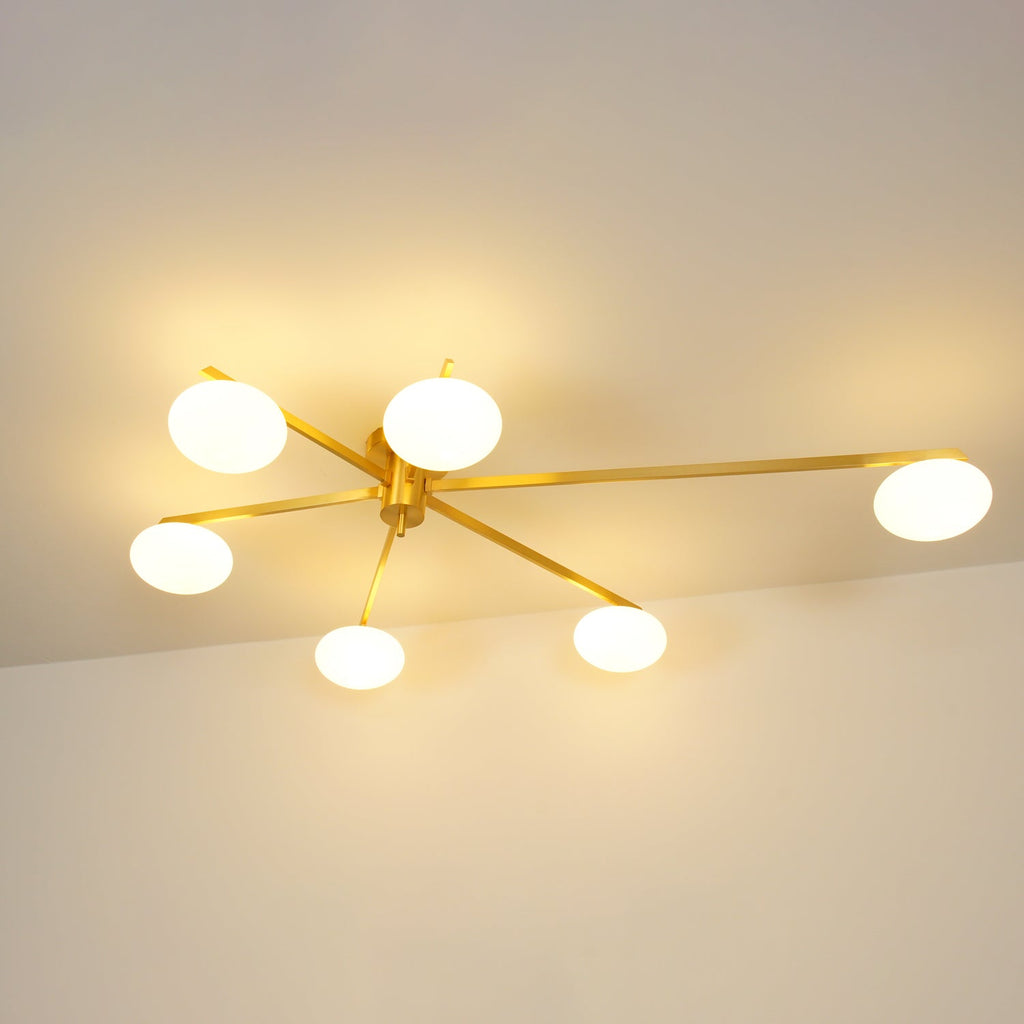 Lambda Minimalist Nordic Glass Ceiling Light