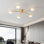 Lambda Minimalist Nordic Glass Ceiling Light