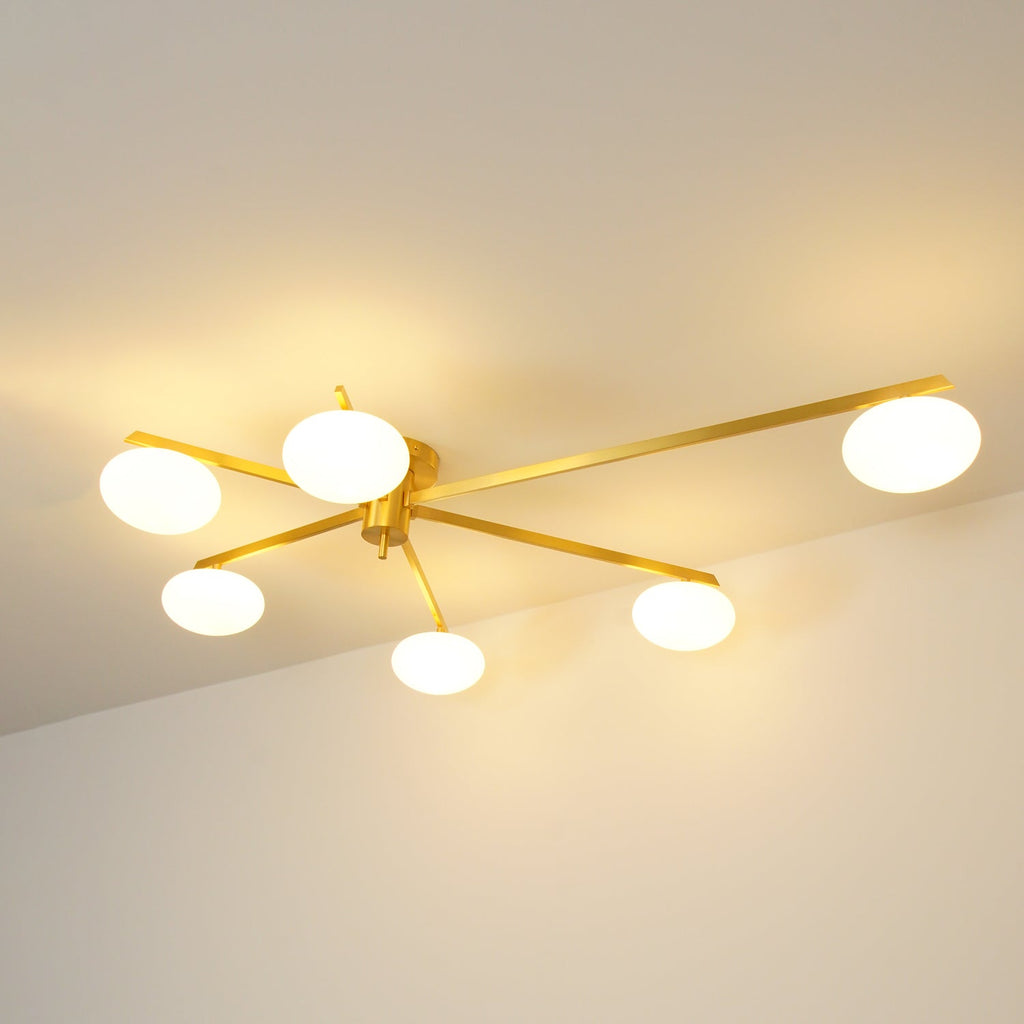 Lambda Minimalist Nordic Glass Ceiling Light